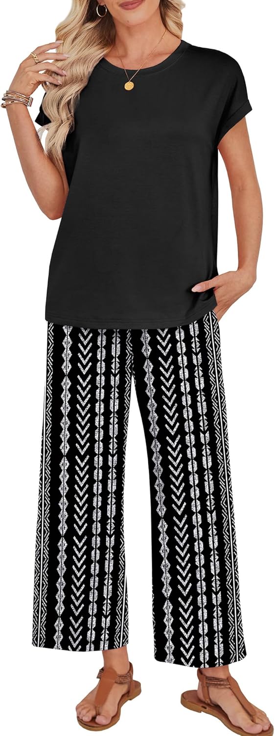 WIHOLL Two Piece Sets for Women Summer Spring Outfits Lounge Sets Beach Vacation Clothes Airport Travel Matching Clothing - Image 3