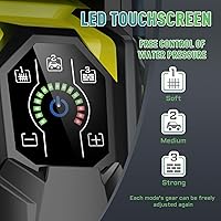 Vista 3 de Lavadora de presión con pantalla táctil de lavado a presión ajustable con 4 boquillas de conexión rápida