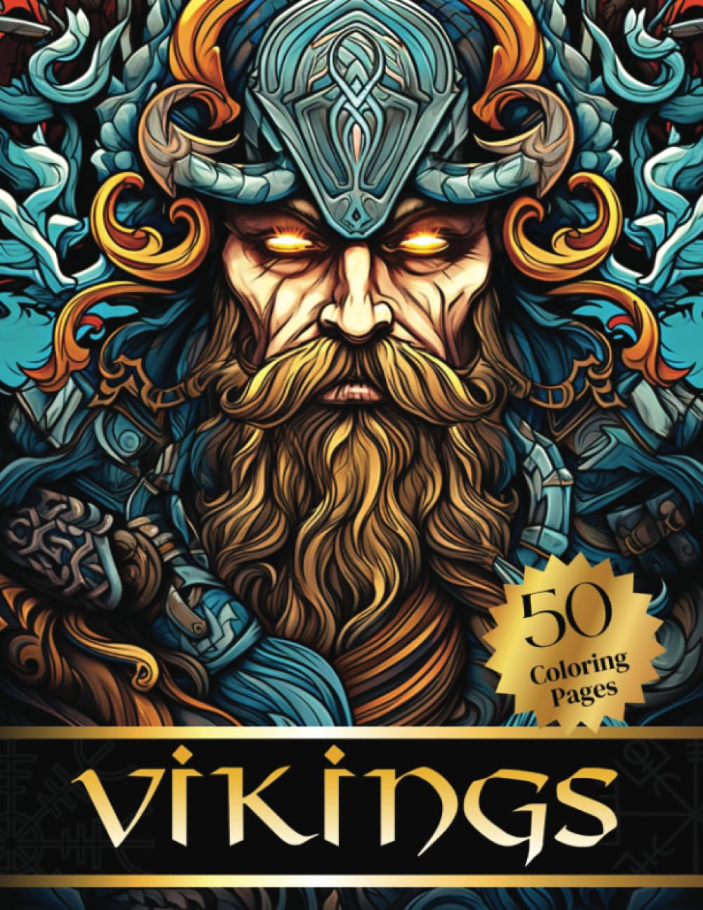 Viking Colouring Book: Nordic Warriors, Valhalla, Valkyries, Swords and Shields