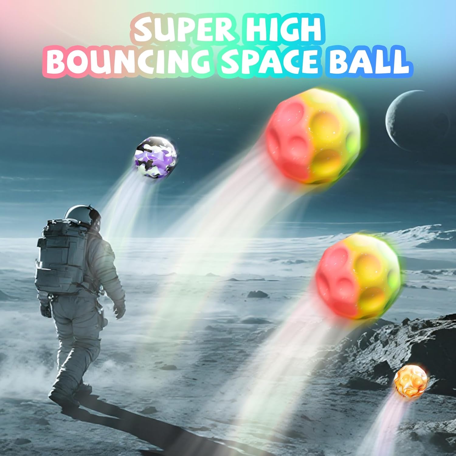 Big Bouncy Ball High Bounce Ball for Kids & Athletes - Sensory Play, Sports Training, Durable 6-Inch Foam Ball - Indoor/Outdoor Active Play, Motor Skills Development, Gym & Recreational