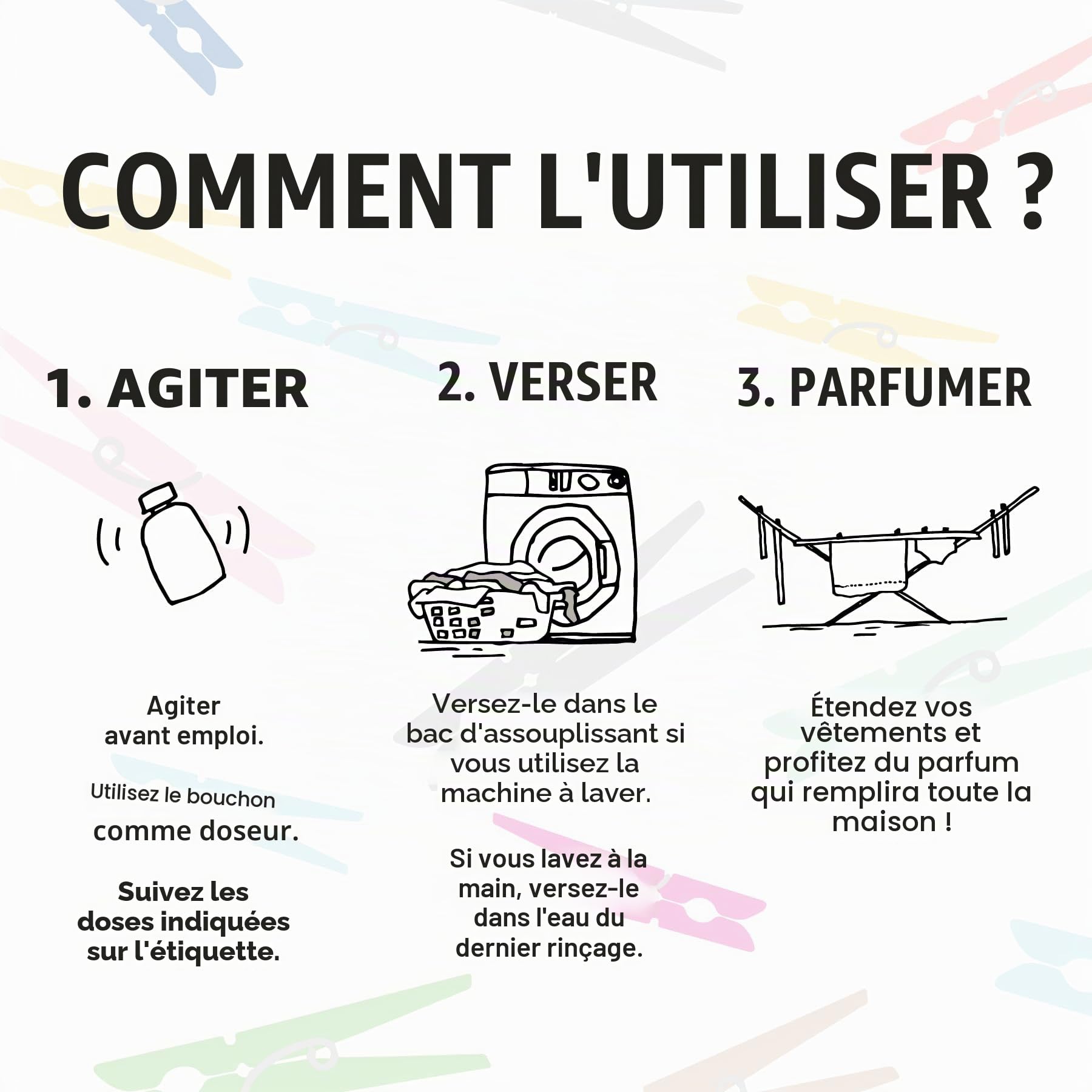 IL BUCATO DI ADELE il bucato che profuma di casa | Parfum pour lave-linge, Fragrance Rugiada del Mattino, Format 500 ml