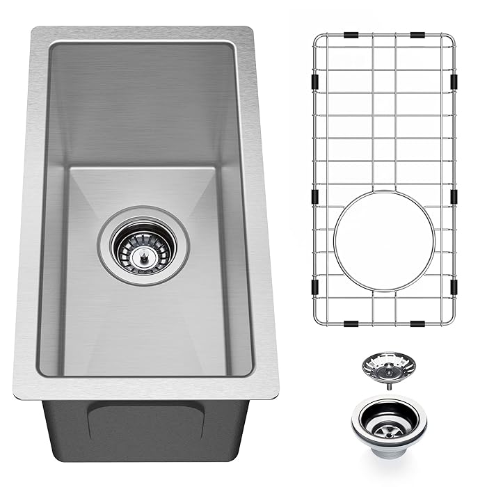 Buy Bar Sink Undermount Denkee 10x18 inch Wet Bar Prep Kitchen Sink