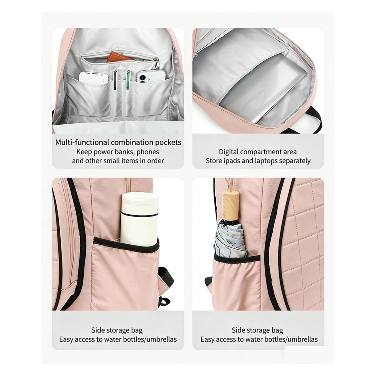Raquetero Tenis Mochila for Raqueta De Tenis con Compartimento for Zapatos for Hombre Y Mujer, Bolsa Bádminton Squash, Impermeable, Deportiva