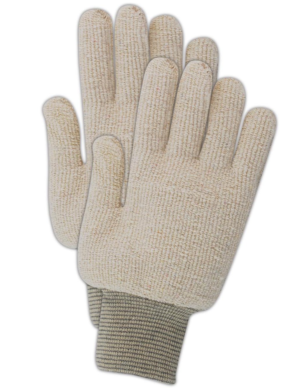 MAGID PT936RL TerryMaster PT936R/Natural Color Extra Heavyweight Terrycloth Gloves, Ladies, Grey (12 Pair)