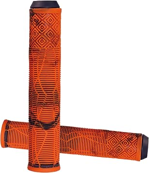 Pro Stunt Scooter Grips,Extra Long 150/165/180mm with Easy Cutting Lines for Pro Trick Scooters, BMX Handlebar, BMX Bikes,Mountain Bike,Mixed Cool,Gum Rubber
