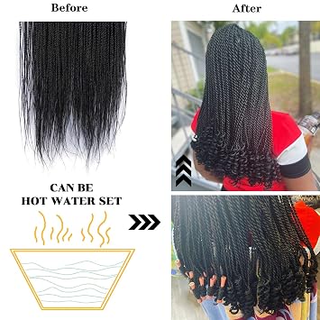 Crochet Hair for Black Women - 14 Inch 8 Packs Senegalese Twist Crochet Hair Pre Looped, 30 Strands/Pack Ombre Twist Crochet Hair
