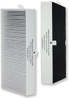 PUREBURG Replacement True HEPA Filter Compatible with Honeywell HHT270 HHT270W HHT290 HEPAClean Series Air Purifiers Part HRF201B Type U,H13 High-efficiency Activated carbon 2-IN-1 Air Clean,2-Pack