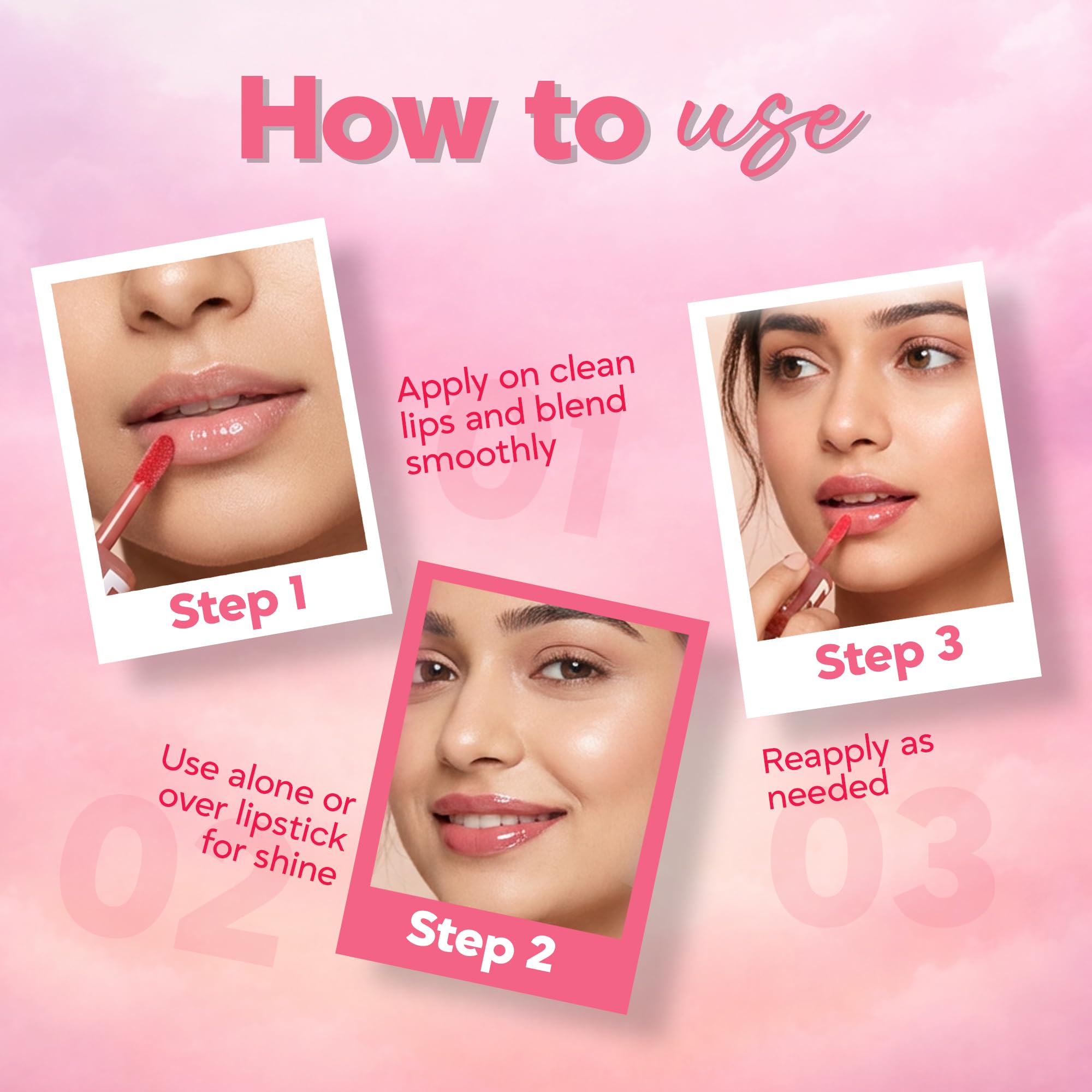 Maliao Lip Glow Oil β Hydrating, Non-Sticky, Glossy Finish, Nourishing Lip Care, 3.8ml (ROSEWOOD) 4