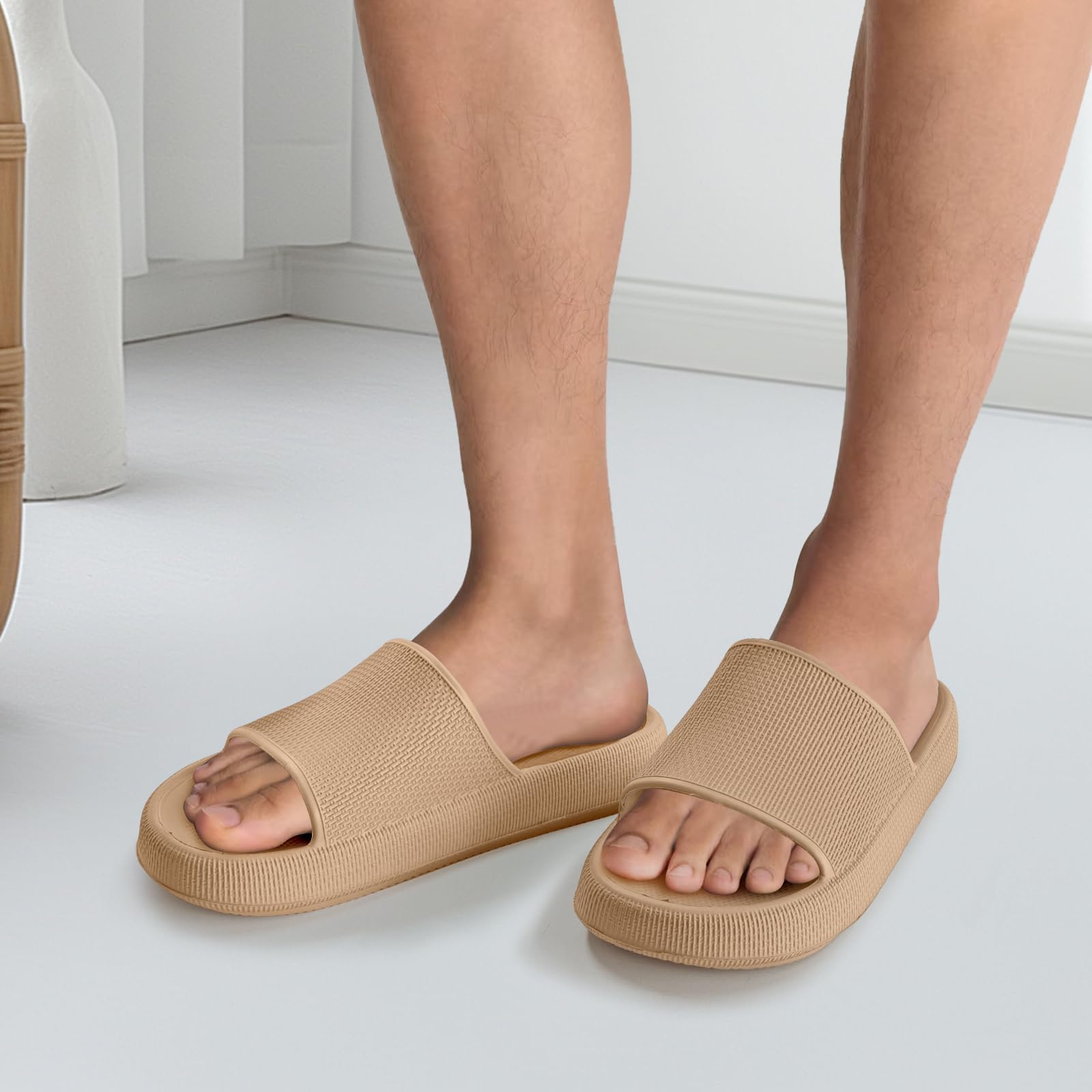 Slippers for Women and Men House Slides Shower Sandals Cushioned Thick Sole