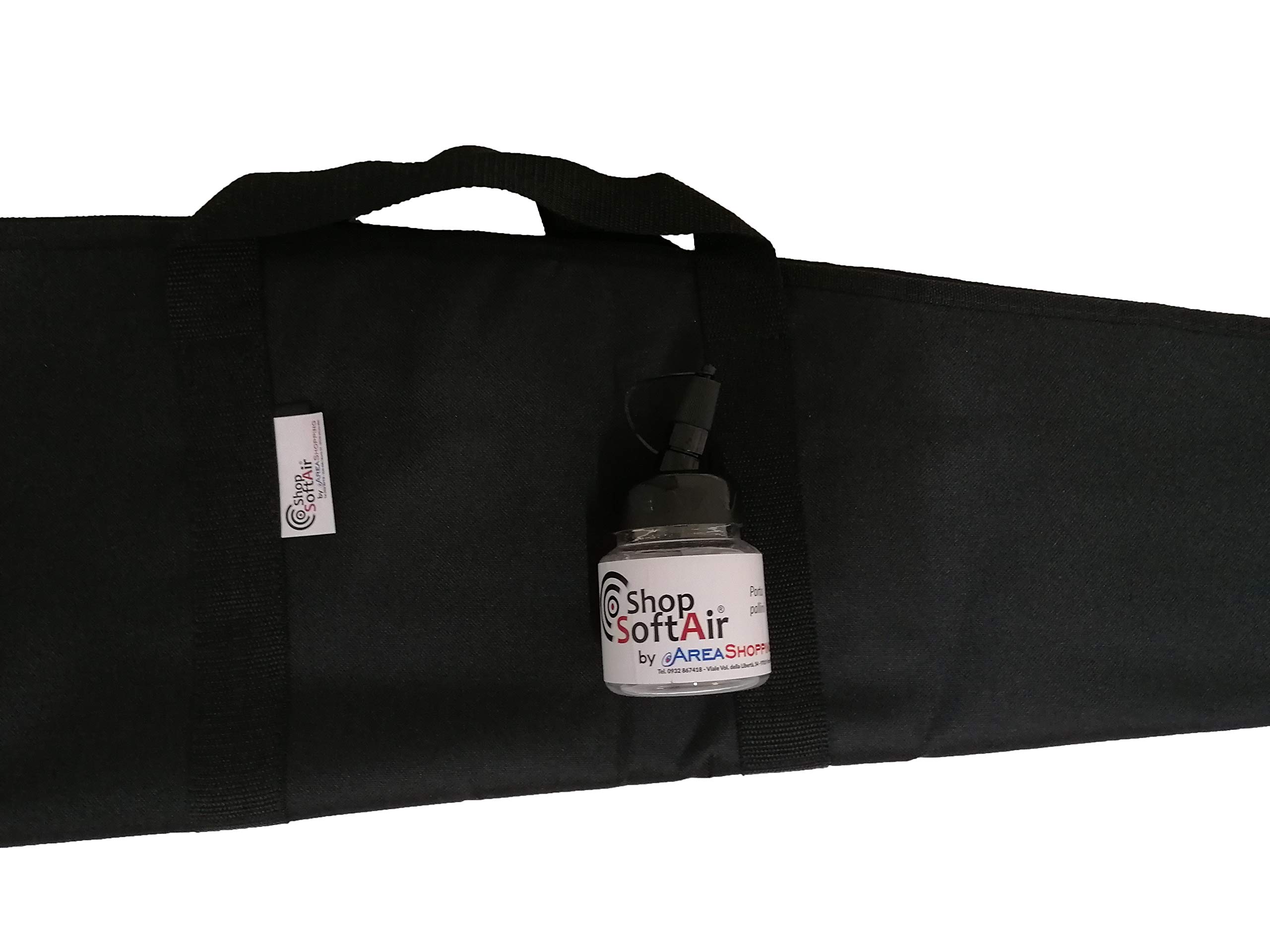 Étui Fourreau Couverture carabine noire transport poignées bandoulière Alpha 122 cm