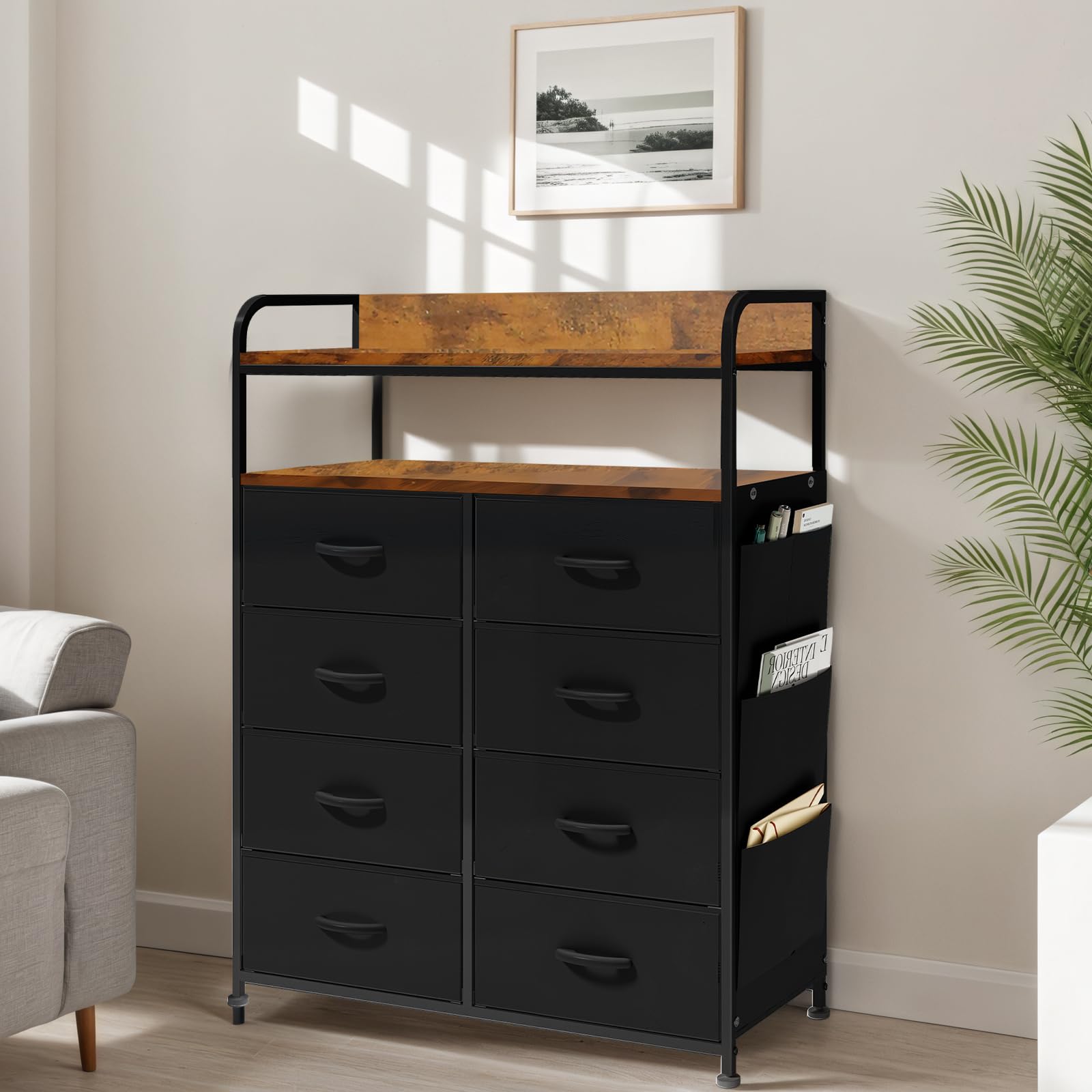 Amazon｜[ClutterFree] タンス 収納 チェスト 布製 引き出し