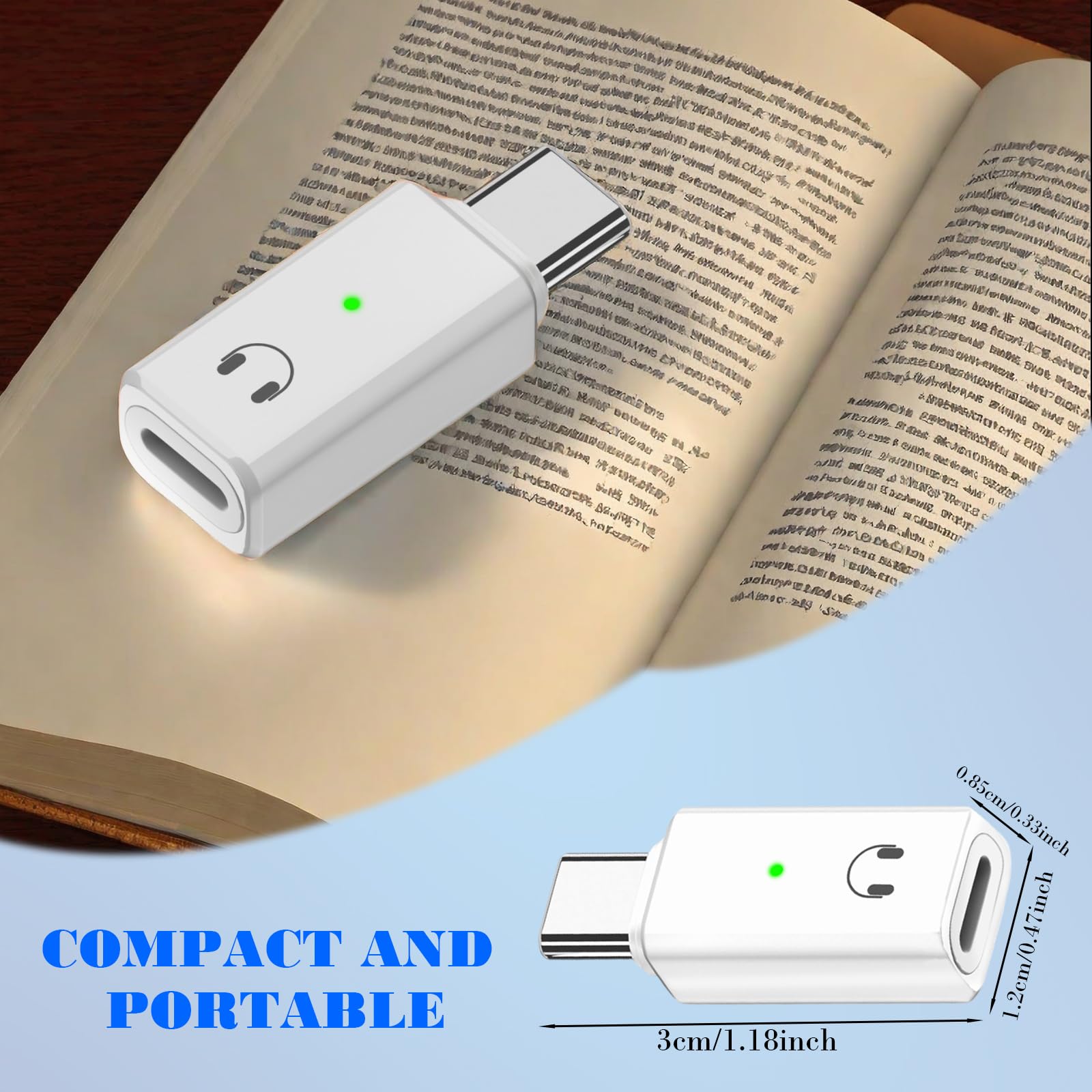 Adattatore Audio Lightning To Type C Elitecran - Per Cuffie, Bianco, Solo Audio - Foto 4