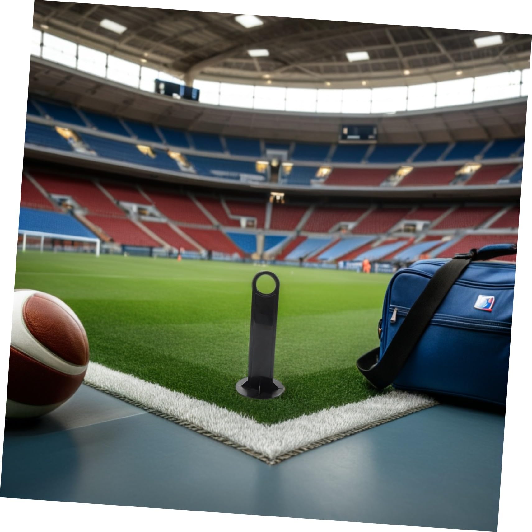 Porte-Cône De Football Portable 5 Pièces Support De Rangement Léger en Polypropylène pour Équipement D'Entraînement De Football avec Poignée Facile À Transporter