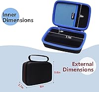 Vista 4 de LTGEM Air Duster Case Compatible with WOLFBOX MF100 / MF200 Electric Air Duster and Compressed Air Dusters, Black(Case Only)