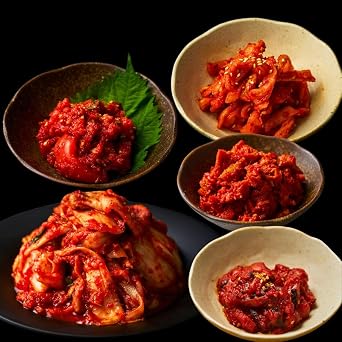 Chinese cabbage, 10.6 oz 300 g, Squid, 1.8 oz 50 g, Cut dry, 2.1 oz 60 g, Mentaiko 1.8 oz 50 g, Kimchi, Made in Japan, Preservative & Coloring Free, Osaka Tsuruhashi, Yakiyaki Haikumundai