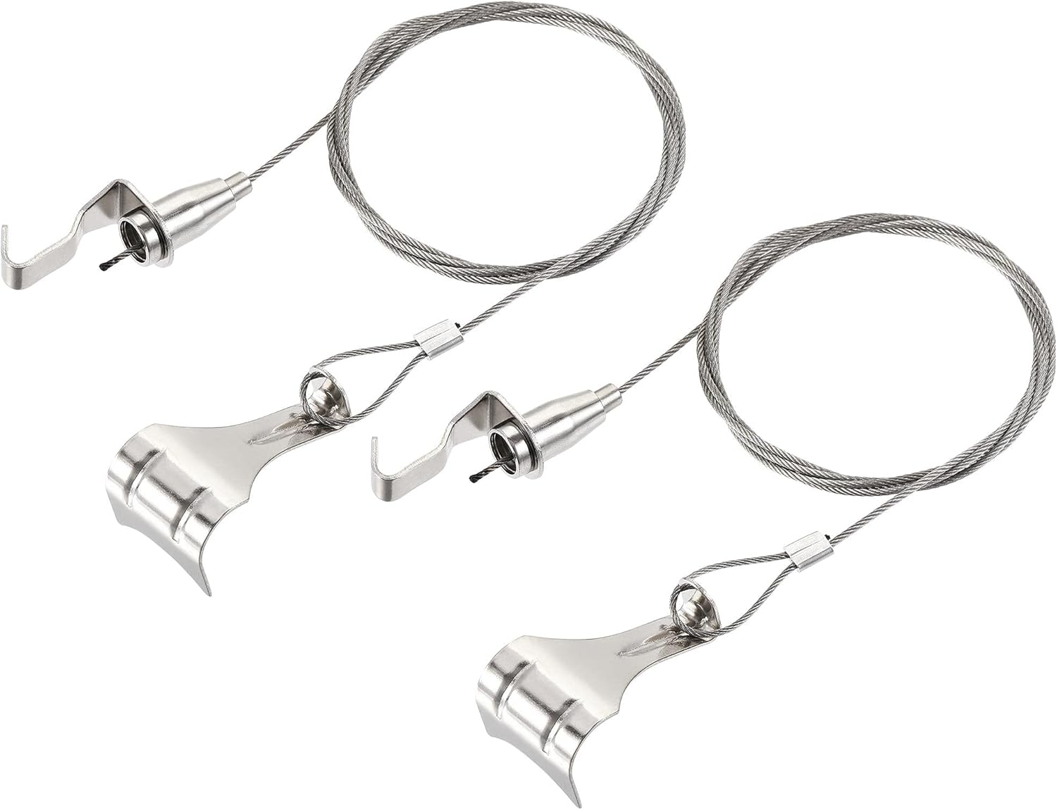 uxcell Picture Hanging Wire Kit, 2Set 1.5M Hanging Wire with Large S