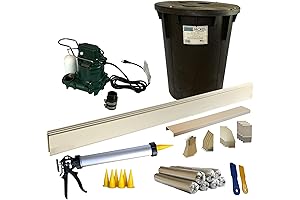 50 Ft DIY Basement Waterproofing System: Instant Defense Against Water Damage