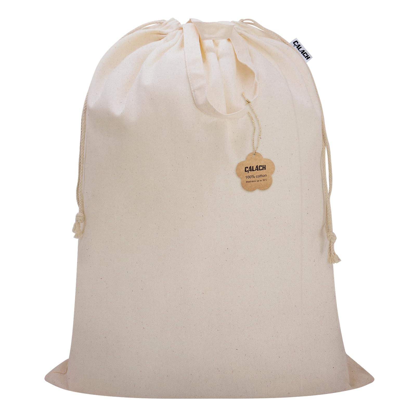 CALACH Cotton Canvas Laundry Bag