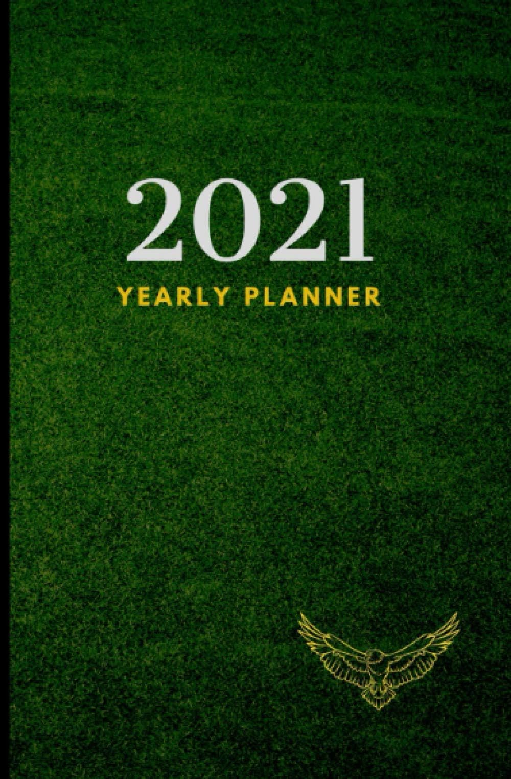2021 Luxury Planner: Green Notebook and Planner with Daily Tabs, 5.25x8", January 2021 - December 2021.