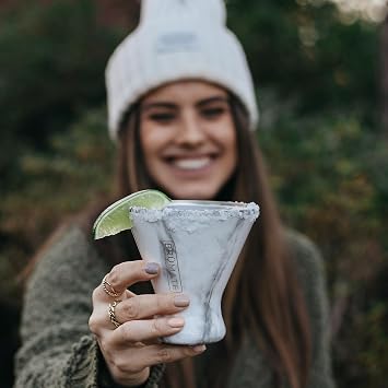 BruMate MargTini 10oz Martini Margarita Tumbler - Made With Vacuum-Insulated Stainless Steel (Carrara)