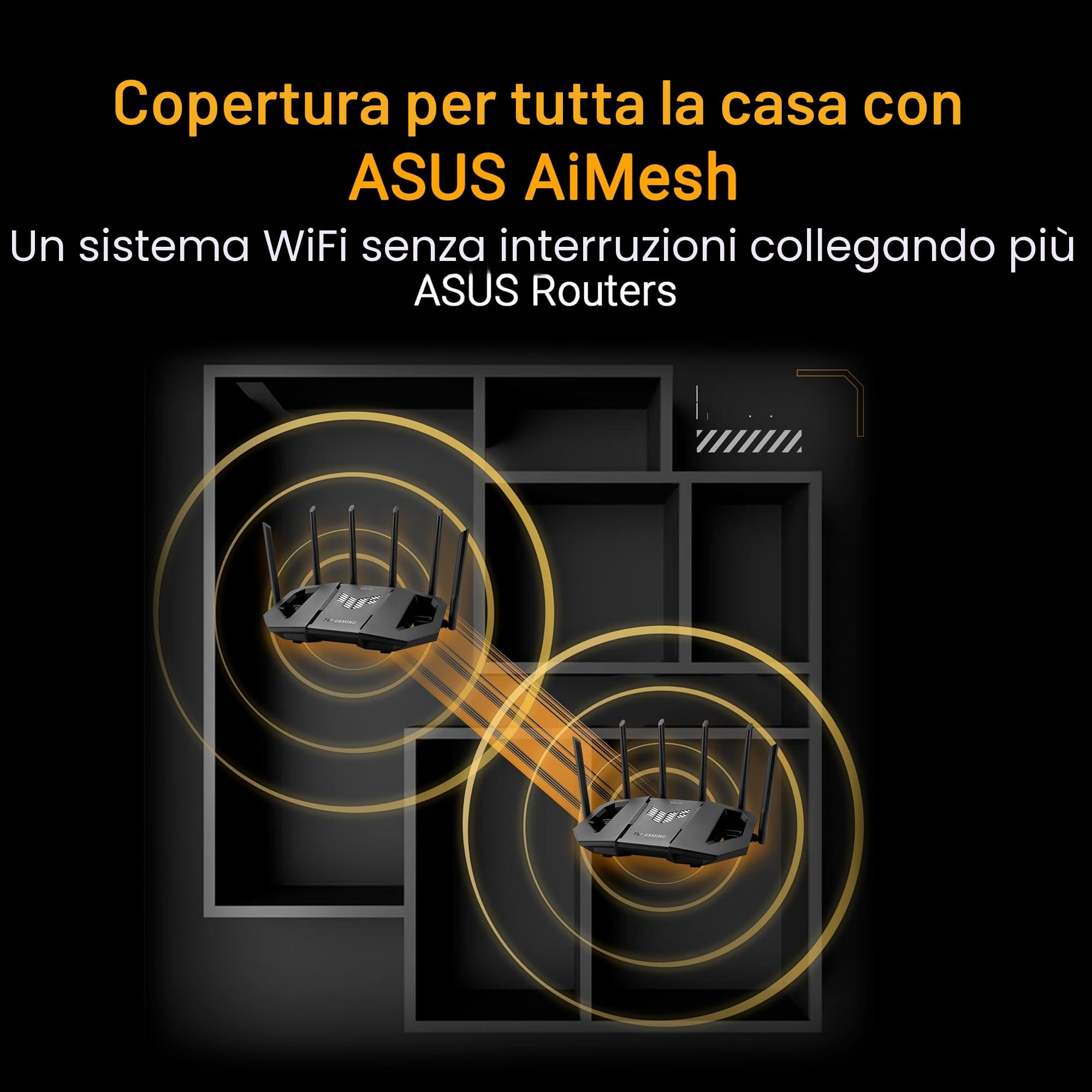 Asus - Routeur TUF Gaming BE9400 WiFi 7 tri-bande