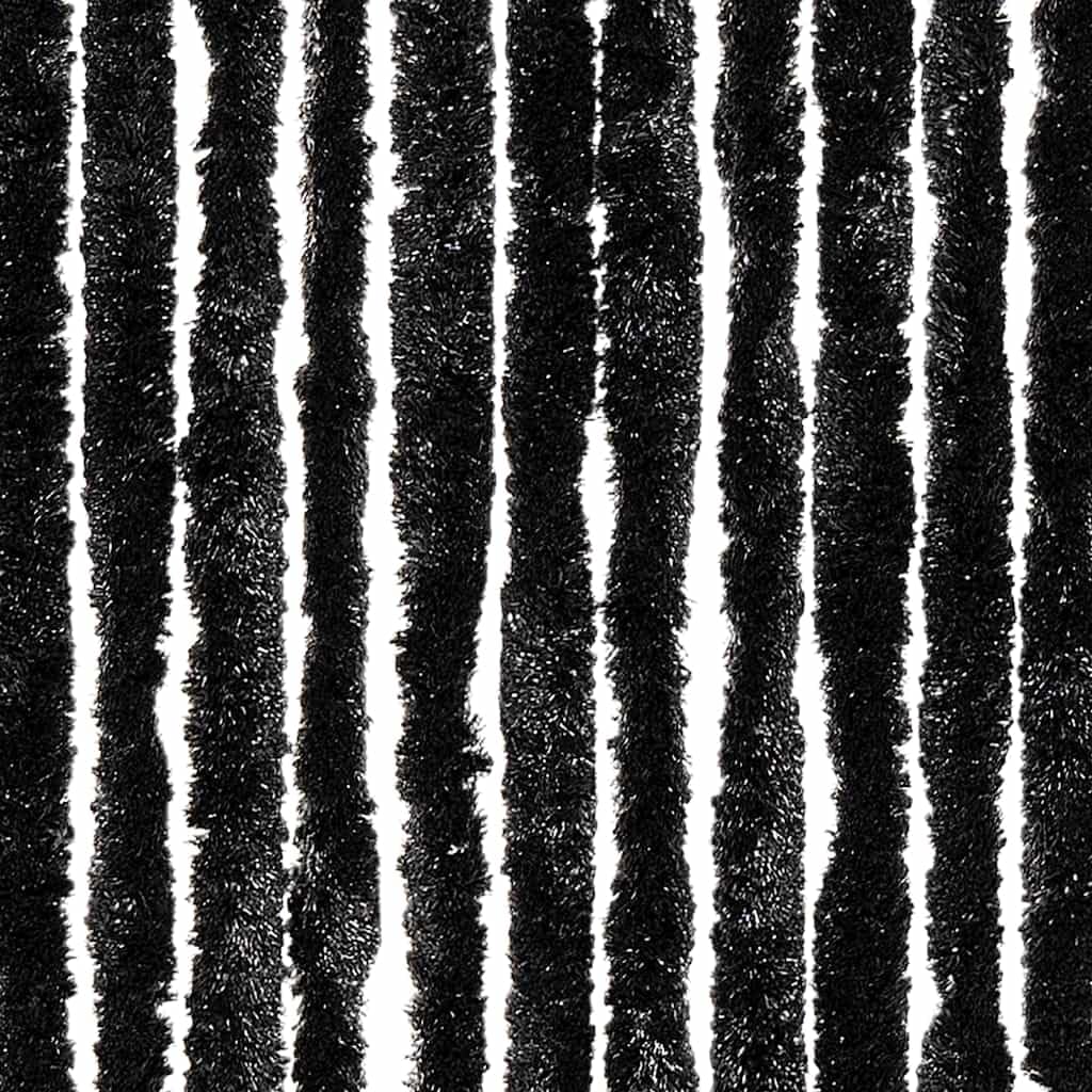 Rideau anthracite 90 x 220 cm chenille