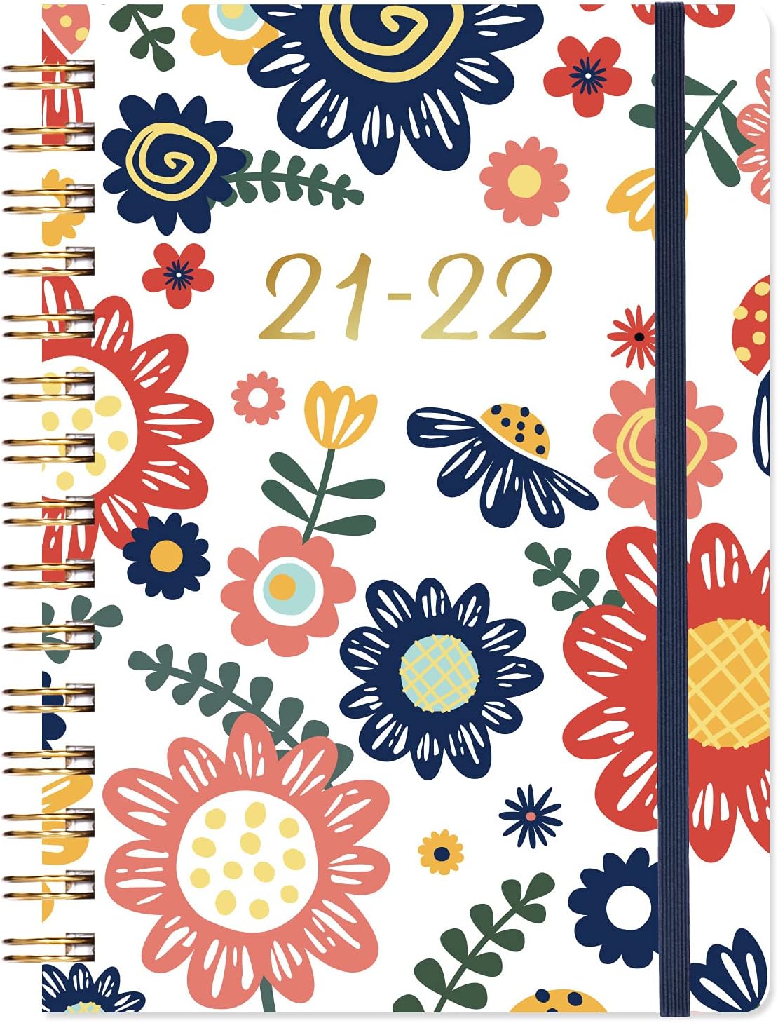 2021-2022 Planner – Weekly Monthly Planner 2021-2022 from July 2021 – June 2022, 6.4"x 8.5", Flexible Cover Planner with Elastic Closure, Coated Tabs, Inner Pocket