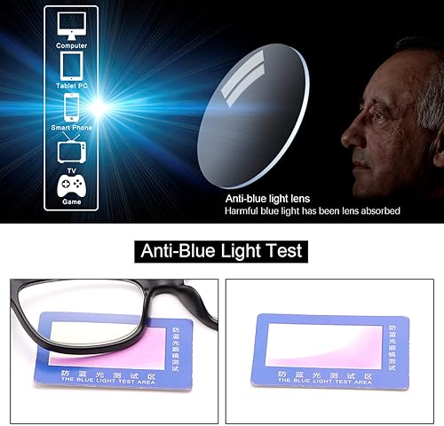 Miniatura 7 de Vepiant Gafas de distancia para hombres y mujeres, gafas de miopía retro con visión corta y anti luz azul