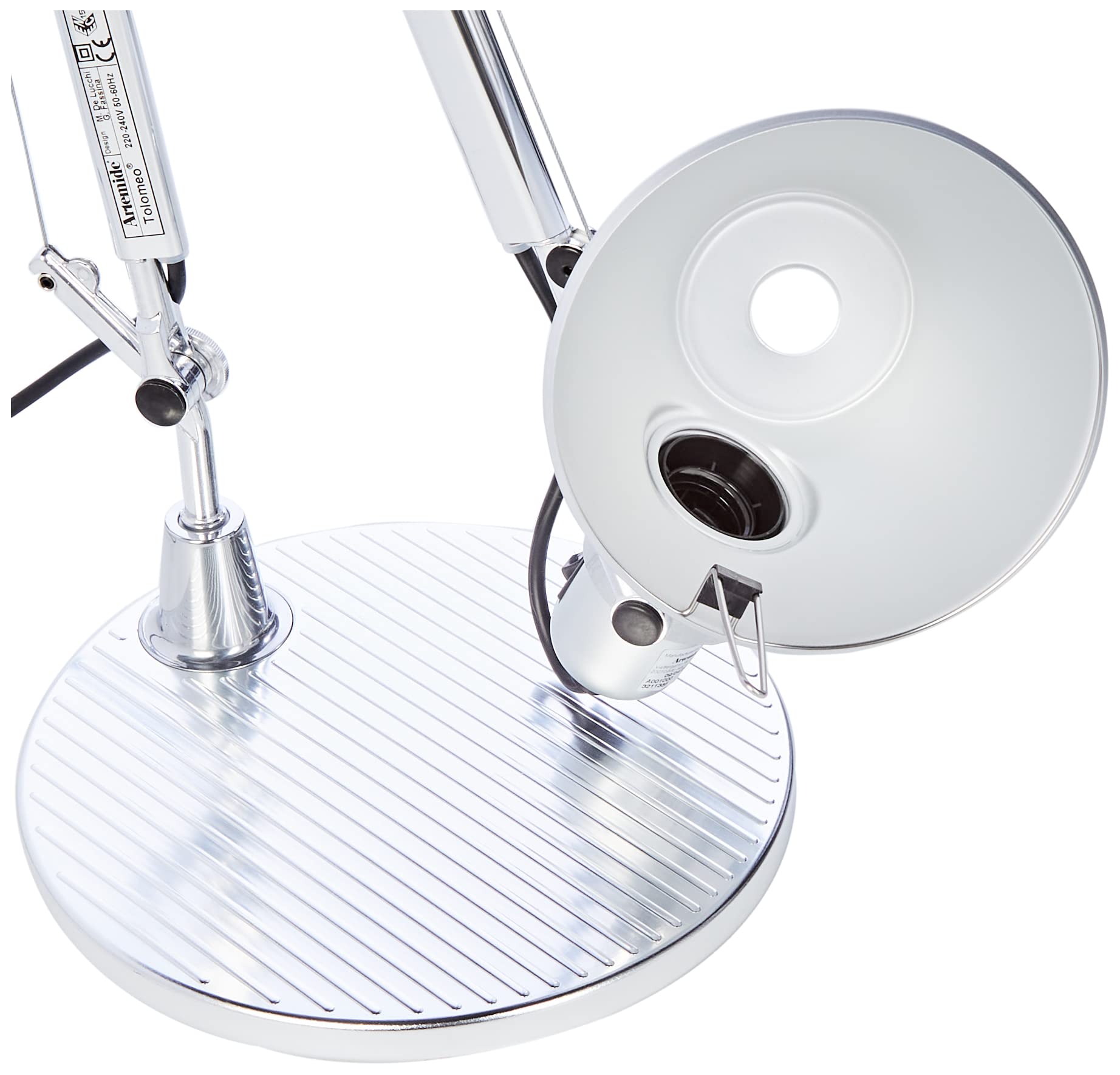 Artemide- Tolomeo Tavolo Tischlampe. Hochwertige Tischleuchte aus Aluminium mit Tischfuß ø23cm. Made in Italy, 78 x 64,5 x 23 cm