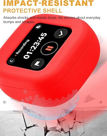 Red Silicone Case for Soundcore Liberty 5 Pro Max Headphone Charging Case - Anti-Scratch Anti-Drop Cover, Soft Flexible Shockproof Shell for Daily Use