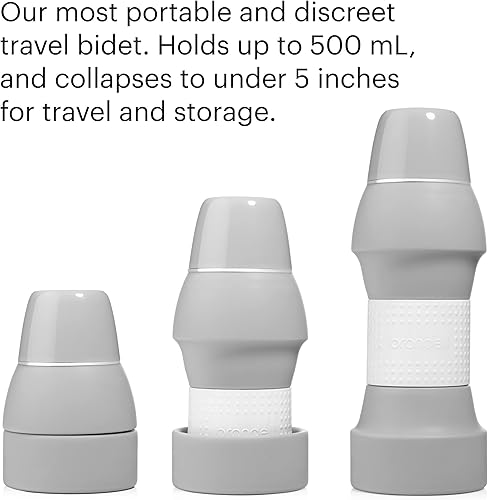 Miniatura 5 de Brondell Bidet GoSpa - Bidé de viaje plegable, compacto y discreto, con bolsa de viaje, 16.9 fl oz, en gris