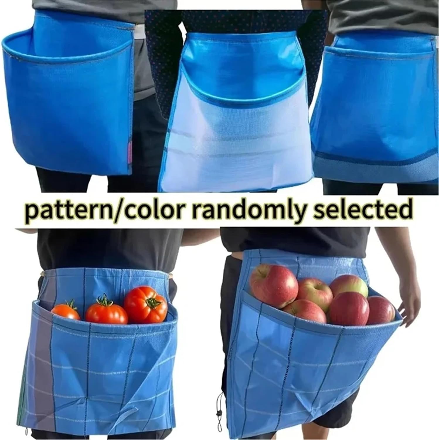 Picking Apron Bag Waterproof Breathable Mesh Fruit Pouch Oxford Cloth Waist For Tea Harvesting For Outdoor