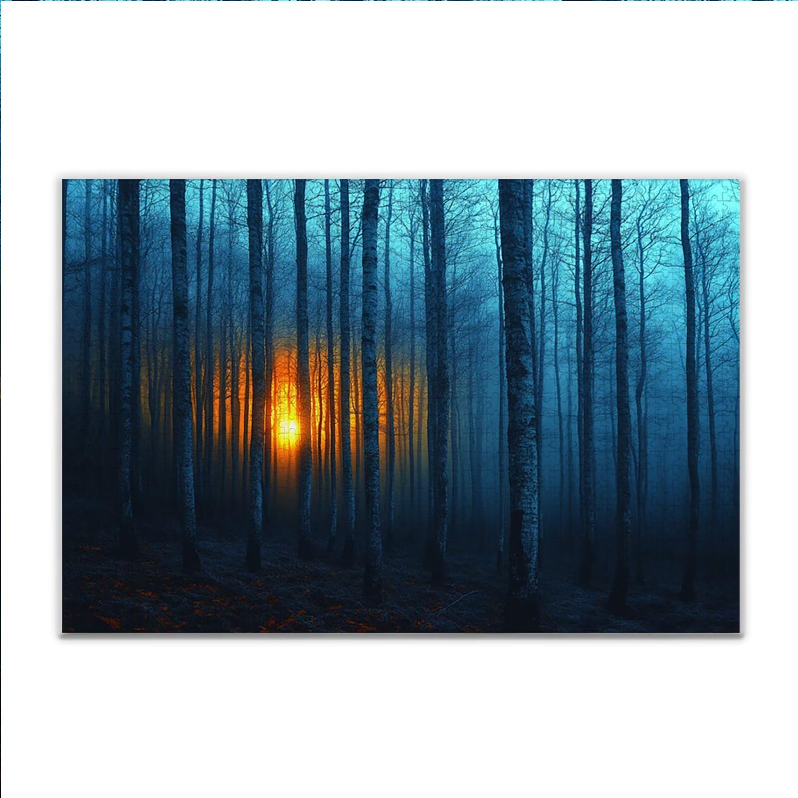 Puzzle 4000 Piezas Adultos Puzzle Bosque Atardecer Rompecabezas Adultos XXL 140 x 87cm, Impossible Rompecabezas, Jigsaw Arte Juego Educa Familiar Aliviar El Estrés, Regalos para Hombres y Mujeres H-9
