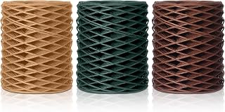 Threlaco 3 Roll 164 Feet Floral Vine Bind Wire, Brown, Green, Khaki