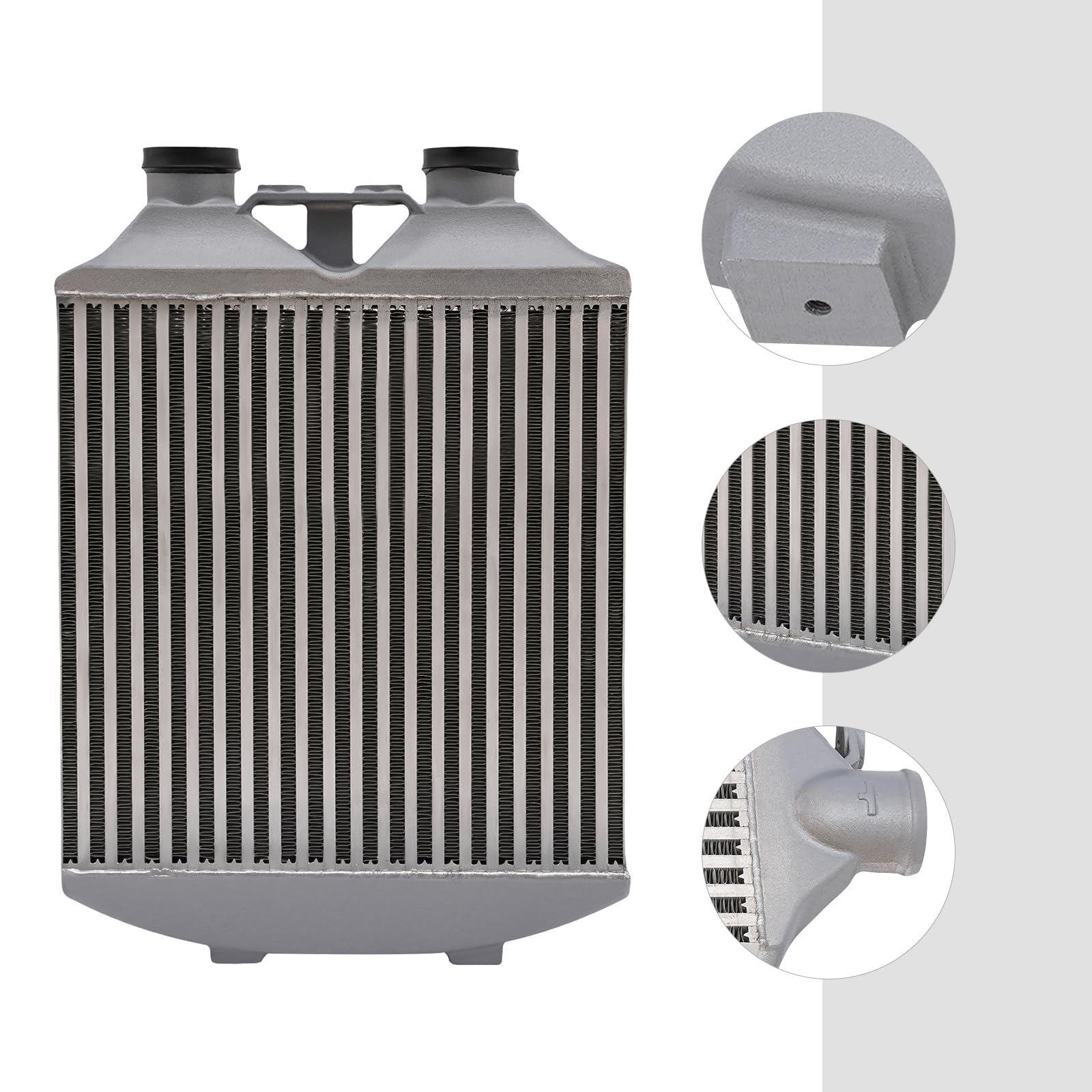 Intercooler actualizado, intercooler universal 78 × 40 × 7 cm, aluminio intercooler, mejorar la eficiencia de los motores turbo piezas de tuning de coche, turbo enfriador de aire