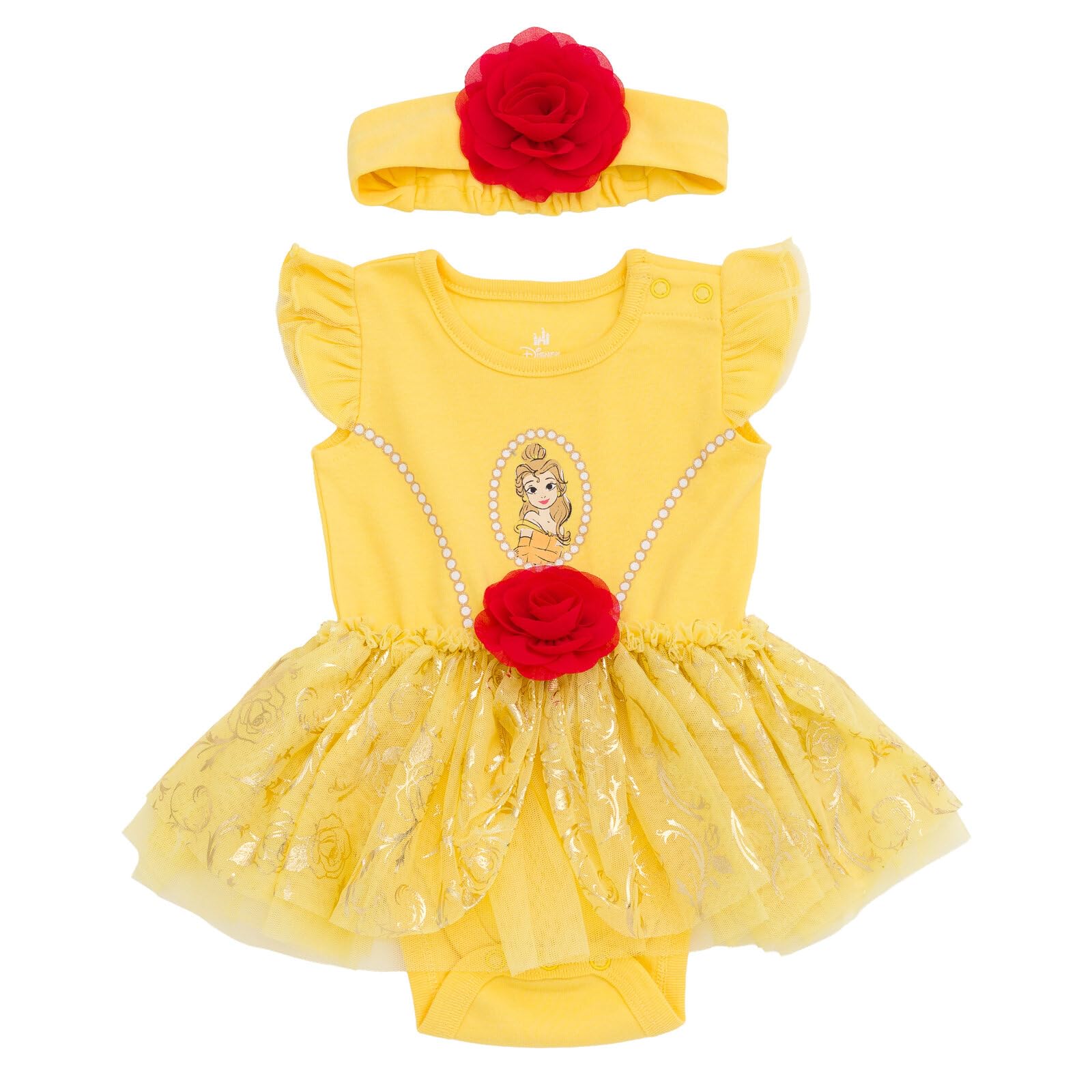 Disney Baby Girls' Cosplay 2-Piece Tutu Bodysuit and Headband Set