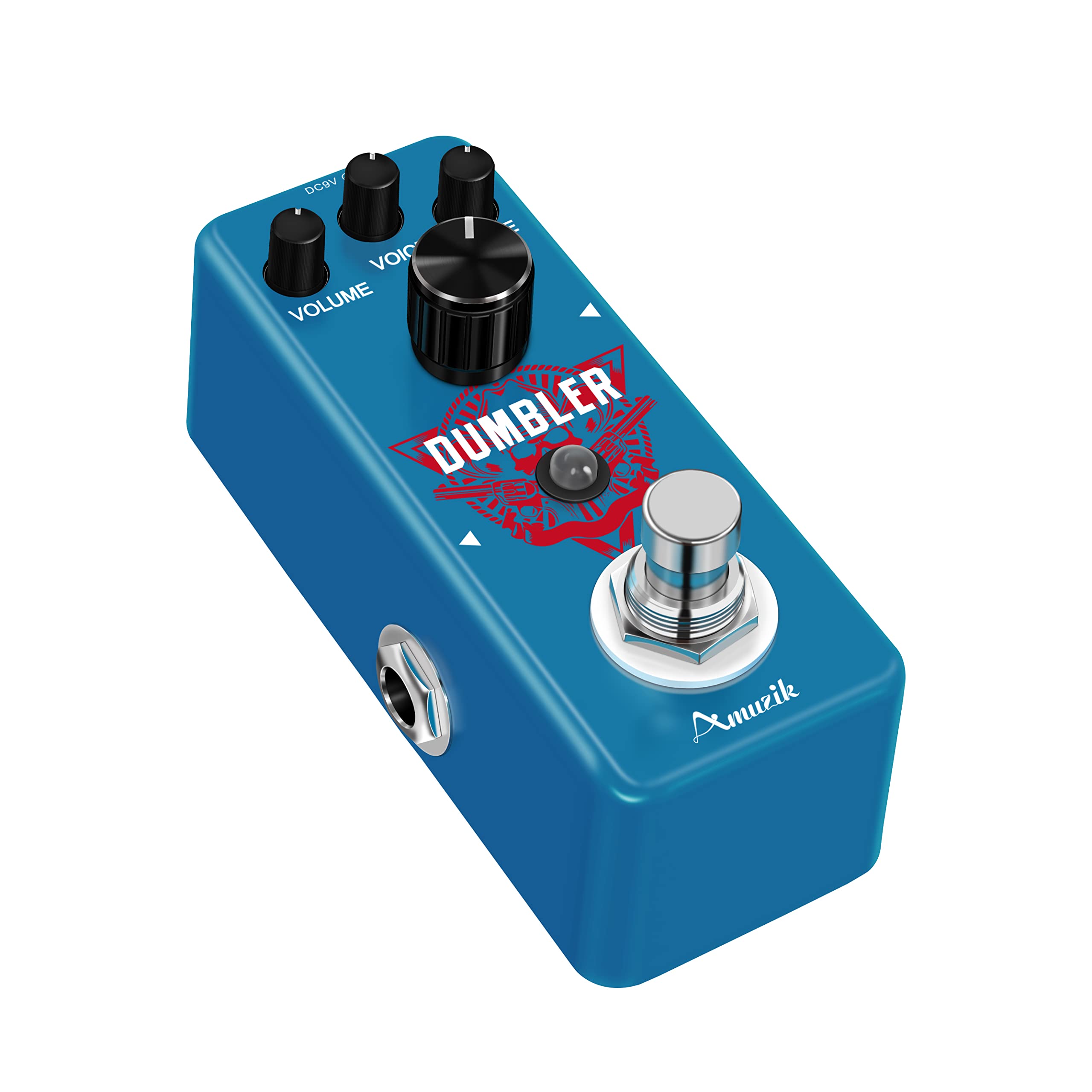 Amuzik Dumbler do Gitary Analogowy Pedały Overdrive Dumbler do Gitary Elektrycznej ze Średnim Niskim Zniekształceniem Rozmiar Mini True Bypass