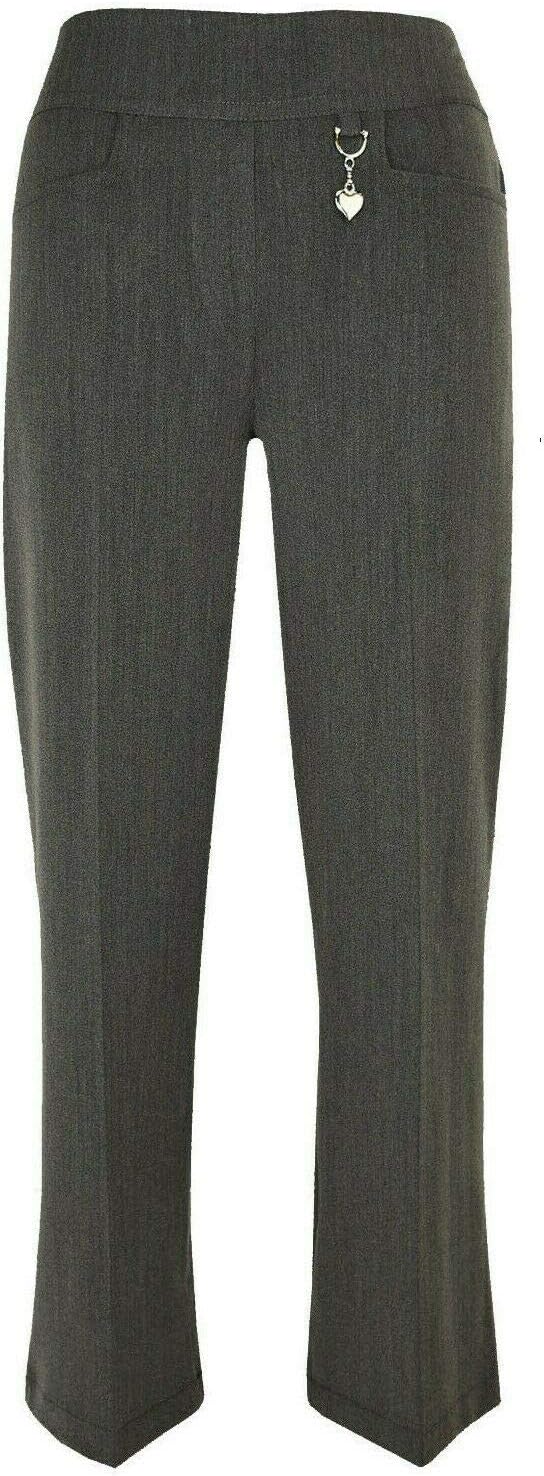 L S UGirls Pull UP School Trousers School Uniform with Heart Pendant Half Elasticated