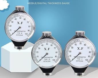 Rubber Hardness Tester, Shore Type A/O/D Rubber Tire Durometer Tester Hardness Tester 0-100 Ha (O Type)