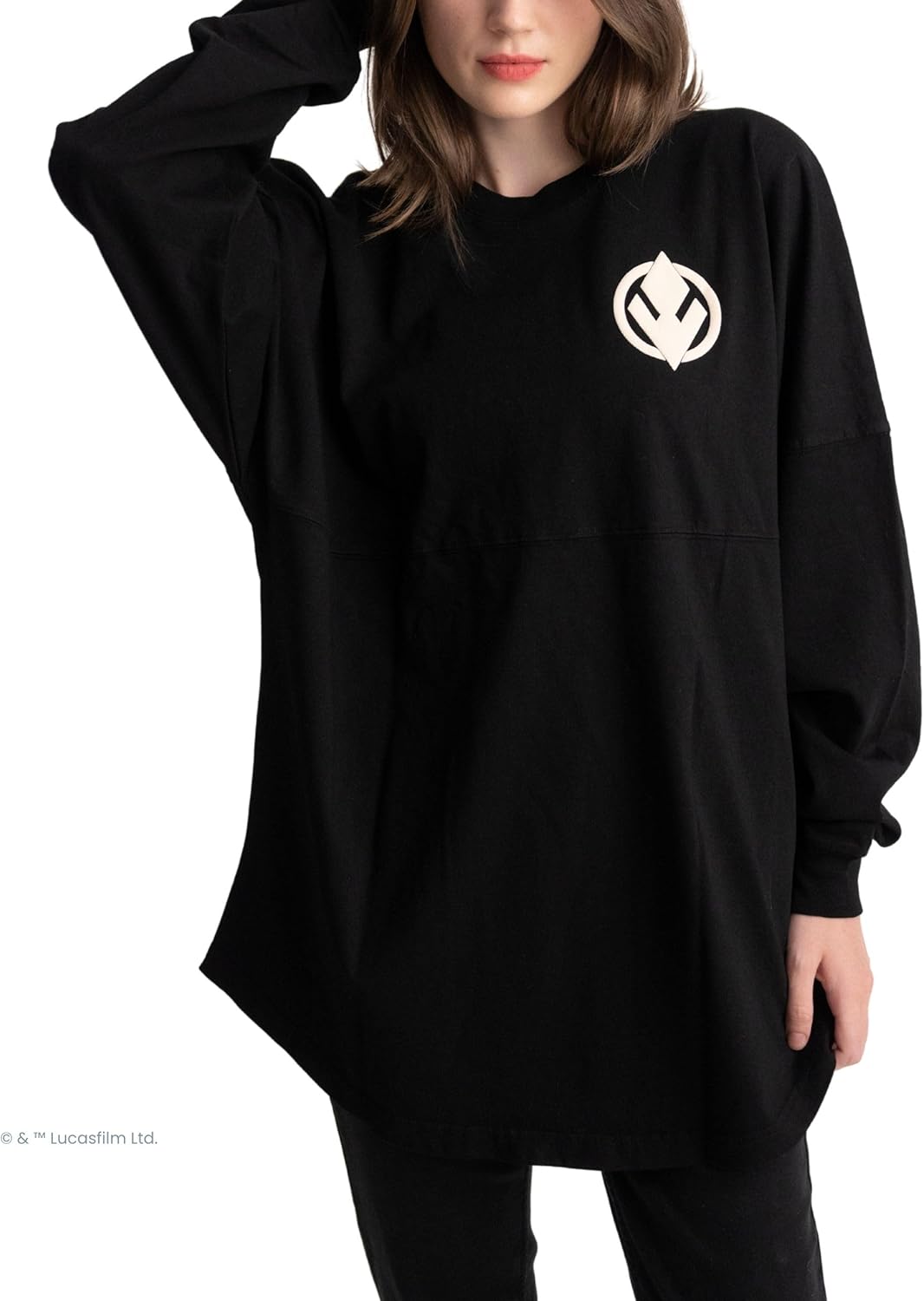 Spirit Jersey STAR WARS, Official Disney Star Wars Collection, Long Sleeve Oversized Pullover Shirt, Unisex, 100% Cotton