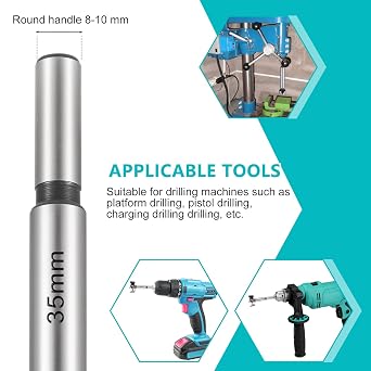 15Pcs Forstner Bit Set, 10mm-50mm Woodworking Drill Bits with Wooden Case, Clean Cut Wood Hole Saw Set for Cabinet Making, Furniture Building, DIY Woodworking Projects