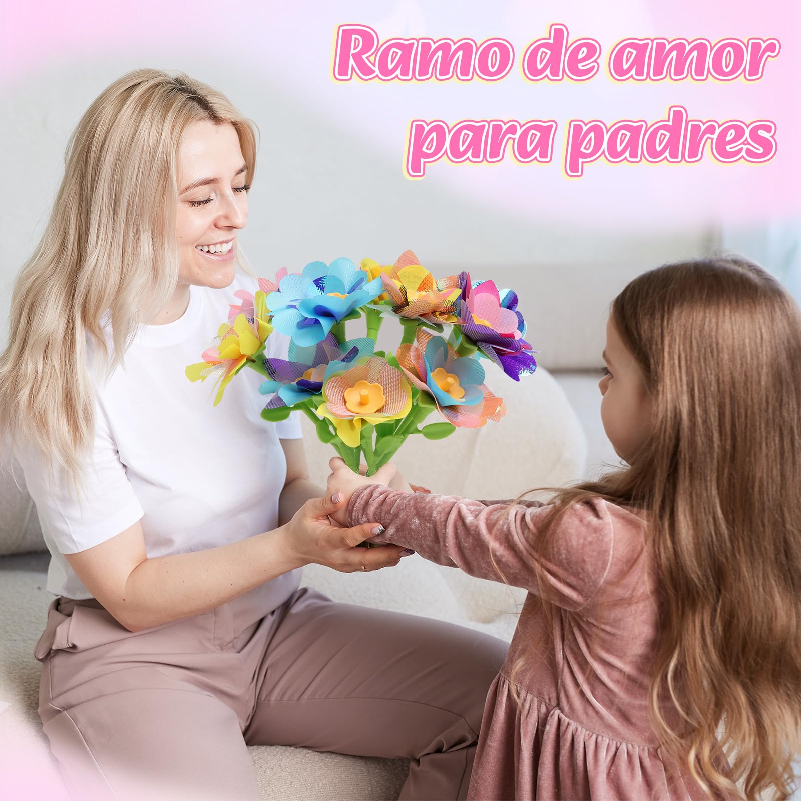 Herenear Juguete de Mercado de Flores, Juguetes Niña 4 5 6 7 8 9 10 Años, DIY Manualidades Florales Niña 4 5 6 7 8 9 10 11 Años, Juguetes para Arreglos Florales Regalos de Cumpleaños y Navidad