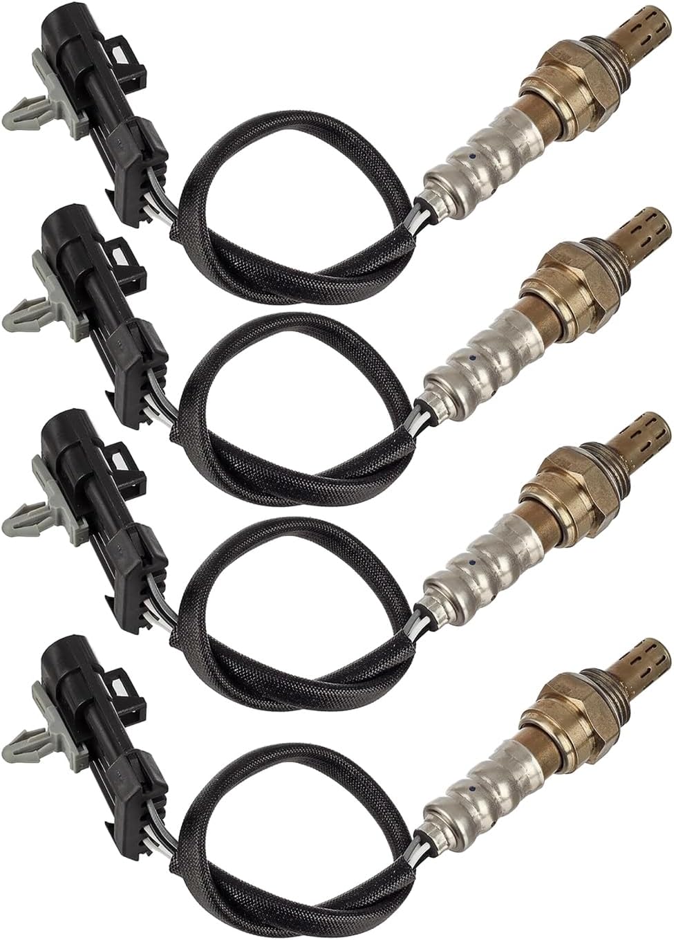 234-4063 * 4 Oxygen Sensor 2Pcs Upstream + 2Pcs Downstream Compatible with 2000 2001 2002 2003 Isuzu Axiom Trooper 3.5L, with 2001 Honda Passport Isuzu Rodeo Sport 02 Sensor
