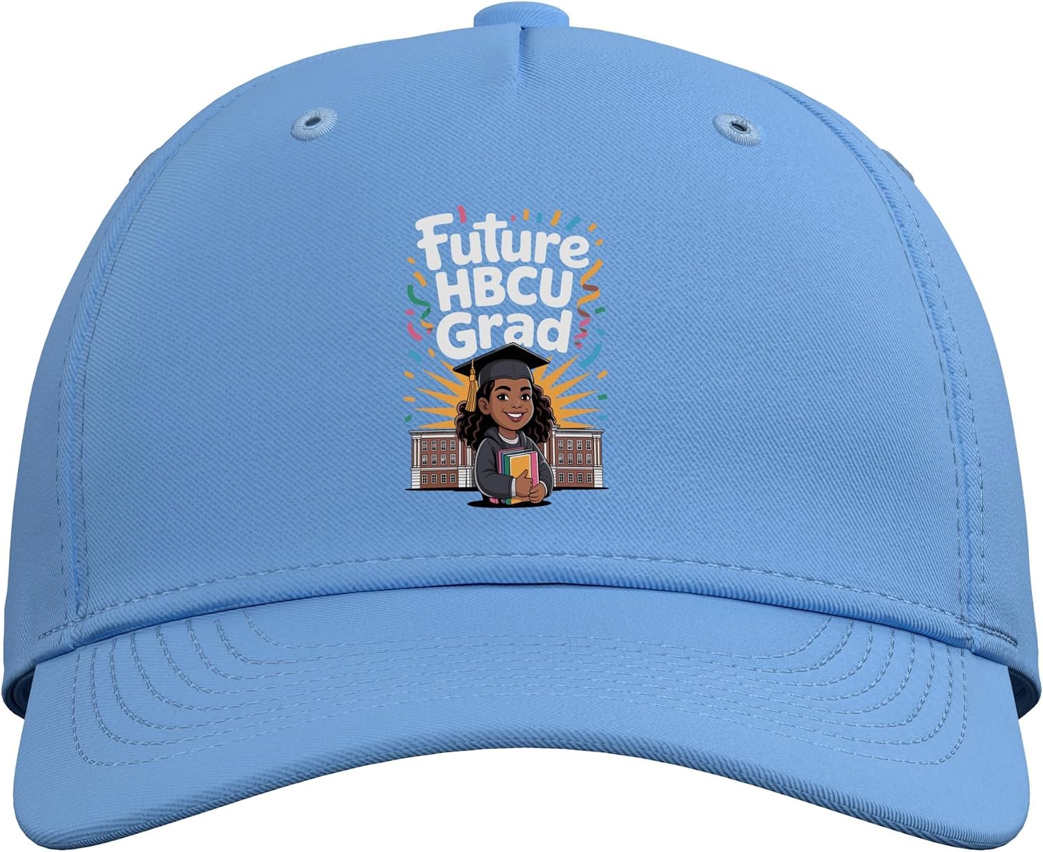 Cool HBCU Graduation Design for Girls Kids Women HBCU Grad Adjustable Baseball Hat image 2
