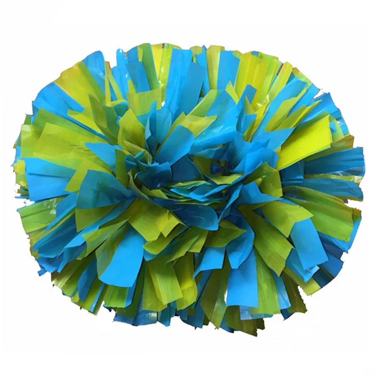ZWCSHUU Cheerleader Pom Poms 2Pcs 38cm Baton Handle Cheerleading Pompoms(Green)