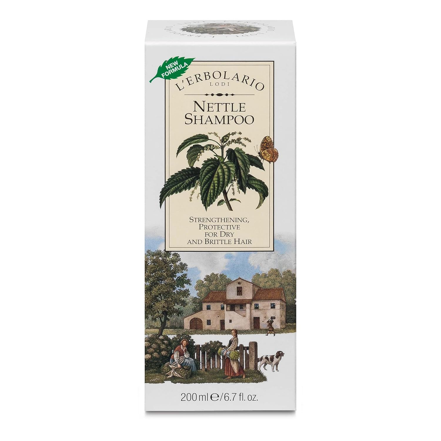 L’Erbolario Nettle Shampoo - Clarifying Shampoo for Men and Women - Strengthens, Protects and Adds Volume - For Dry Scalp and Damaged Hair - 6.7 oz - Image 3