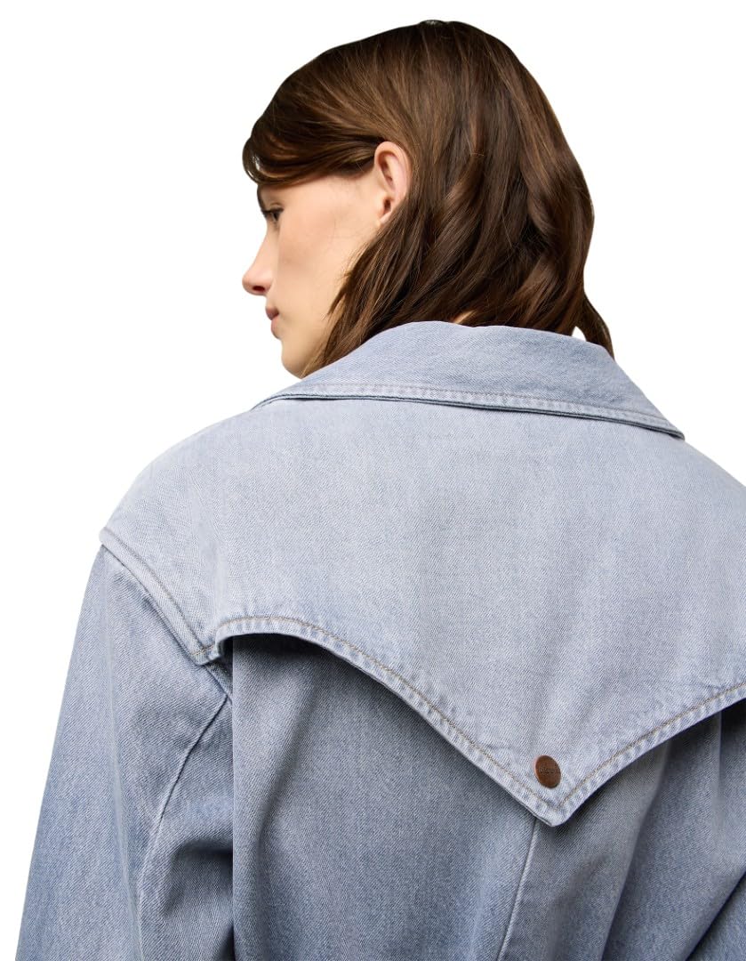 Wrangler - Chaqueta Mujer - Corte Relajado - Denim Trench - Haute Haze