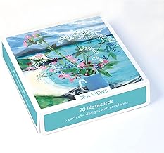 Box of 20 Notecards - Sea Views by Jane Askey - Scenic Coastal Designs - 5 Each of 4 Designs - General Cards Suitable for Birthday and Other Occasions - Made in the UK - Eco-Friendly