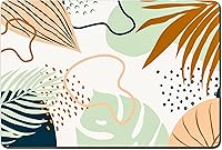 Vista 30 de Rnivvi Tapete de comida para perros, 12" x 19" pulgadas, tapete absorbente con diseño de flores para tazones de perros y gatos para comida y agua