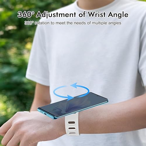 Miniatura 2 de Soporte magnético giratorio de 360 para teléfono celular, brazalete anticaída para correr en el antebrazo para hombres y mujeres, compatible con